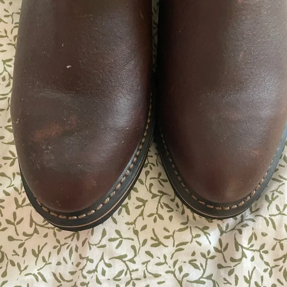 AdTec Men's 11" Ranch Wellington Classic Western Boots Leather Redteak Size 8.5 - Picture 7 of 10